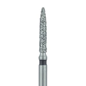 Meisinger 862H-014-FG Diamond Bur, X-Coarse (Black), Flame, Friction Grip, 1.4 mm Head Diameter, 8.0 mm Head Length, 5/Pk thumbnail 6