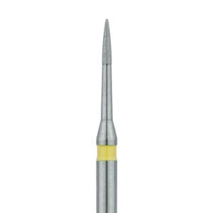 Meisinger Multi-Use Diamond Bur, FG, Short Flame, #889LC, 0.9 mm, Extra Fine, Yellow, 5/Pk, 889LC-009-FG thumbnail 7
