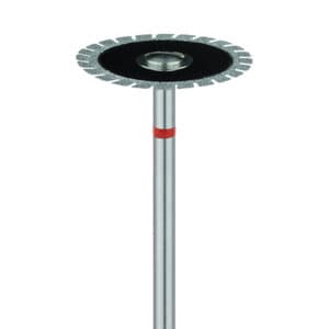 Meisinger Multi-Use Diamond Disc, Handpiece (HP), Serrated Edge, Super Flexible, 940F-180, 18 mm, Fine, Red, 1/Pk, 940F-180-HP thumbnail 5