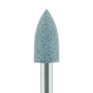 Meisinger 9652V White Porcelain Polisher, Flame Shape, Medium Grit, RA (Right Angle), 4.5 mm Head, Pack of 5 thumbnail 4