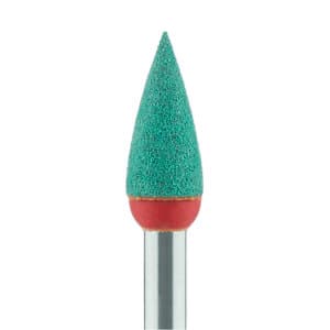 Meisinger Twist Ceramic Polisher, Flame, Green/Orange, Coarse, RA, 4.0 mm, 2/Pkg, 9743G-040-RA-GR/O thumbnail 7