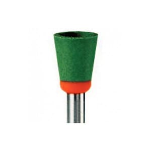 Meisinger RA #9744.060 Diamond Impregnated Porcelain Polisher Cup, Coarse, Green/Orange, 6.0mm, 2/Pk thumbnail 7