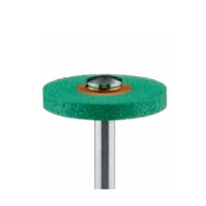 Meisinger Ceramic Polisher Wheel, Unmounted, Coarse, Green/Orange, 17mm, 9752G-170-UNM-GR/O thumbnail 4