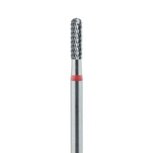 Meisinger Tungsten Carbide Cutter, HM 129FX-023, HP, Cylinder Round End, X-Cut Fine, Red Ring, 2.3 mm Diameter, 8.0 mm Head Length thumbnail 4