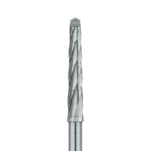 Meisinger HM161RX-018-SU Surgical Lindemann Carbide Bur, X-Cut, Tapered Point, 1.8 mm Head, FGXL Shank, 2/Pack thumbnail 3