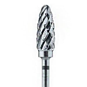 Meisinger HM 251SX-060 Lab Carbide Bur, Super Coarse, Crosscut, Tapered Round End, 6.0 mm, HP, 1/Pkg thumbnail 4