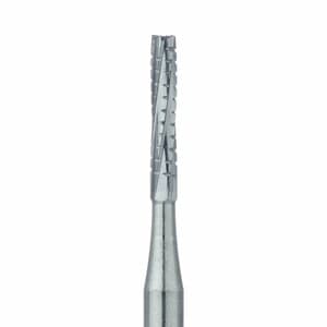Meisinger FG Carbide Bur #557L, Long X-Cut Fissure, Flat End Cylinder, 1.0mm Head, Friction Grip Long Shank, 5/Pack (HM31L-010-FGL) thumbnail 4