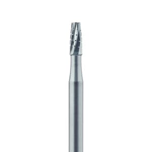 Meisinger Tungsten Carbide Bur HM33-021-HP, #703 Tapered Fissure Cross Cut, Flat End, 2.1 mm Diameter, 5/Pkg thumbnail 5