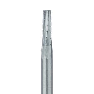 Meisinger FG Surgical Carbide Bur #702L, Long X-Cut Taper Fissure, 1.6 mm Diameter, Friction Grip, 5/Pk, HM33L-016-SU thumbnail 4