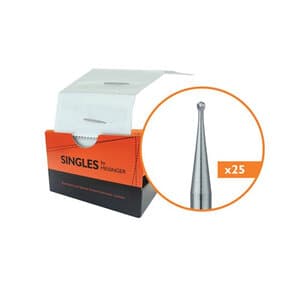 Meisinger Singles Sterile Carbide Burs, RA (Right Angle) #2, Round, 1 mm Head, 25/Pk, HM1-010-RA thumbnail 13