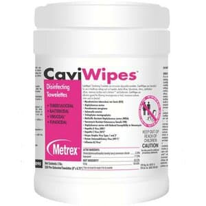 CaviWipes Surface Disinfectant Towelettes, 6" x 6.75", 160 Wipes/Canister, 13-1100 thumbnail 3