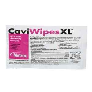 CaviWipesXL™ Surface Disinfectant Towelette Wipes, 9" x 12", Individually Wrapped Singles, 50/Pkg, 13-1155 thumbnail 2