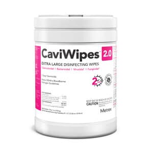CaviWipes 2.0 Surface Disinfectant Wipes, 6" x 6.75", 160/Canister, 14-1100 thumbnail 3