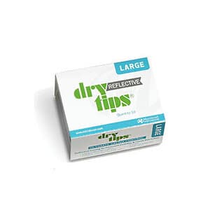 Microbrush DryTips Reflective Saliva Absorbent Dry Tips, Large, Silver, Box of 50 - Dry Tips Reflective Saliva Dry Tips LRG Silver (50 - Image 1