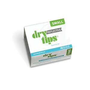 Microbrush DryTips Reflective Saliva Absorbent Dry Tips, Small, Silver, 50/Box - Dry Tips Reflective Saliva Dry Tips SM Silver (50) - Image 1