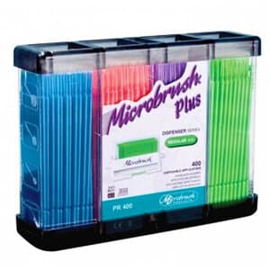 Microbrush Plus Micro-Applicators, Regular, Assorted, Refill, 400/Pk - Microbrush Plus Refill Reg Asst (400) - Image 1