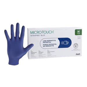 Micro-Touch® NitraFree™ Nitrile Exam Gloves, Powder-Free, Non-Sterile, Chemo Rated, Medium, Berry Blue, 200/Box, 313028080 thumbnail 9