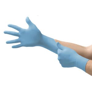 Microflex 92-134 Versatility Nitrile Exam Gloves, Powder Free, Non-Sterile, Textured Fingertips, Blue, Extra Large (9.5-10), 100/Box, 92134100 thumbnail 11