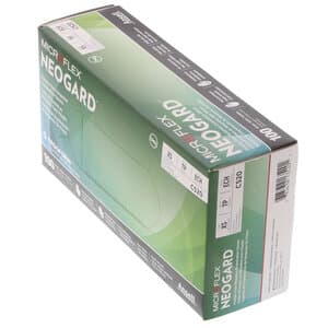 Microflex Neogard Chloroprene Exam Gloves, Powder-Free, Non-Sterile, X-Small, Green, 100/Box, C520 thumbnail 15
