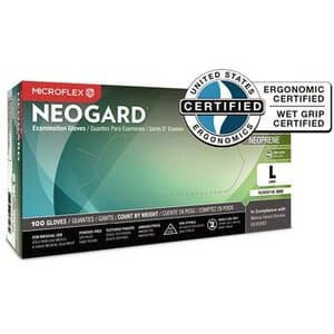 Microflex Neogard Chloroprene Exam Gloves, Powder-Free, Non-Sterile, Green, X-Large, 100/Box, C524 thumbnail 13