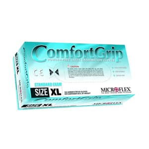 MICROFLEX ComfortGrip CFG-900 Powder-Free Latex Exam Gloves, Textured, Non-Sterile, X-Large, Natural, 100/Box, CFG-900-XL thumbnail 11