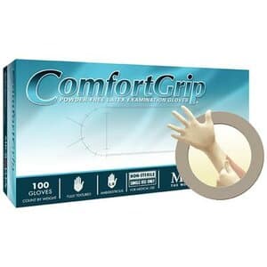 Microflex ComfortGrip CFG-900 Powder-Free Latex Exam Gloves, Extra Small, Natural, 100/Box thumbnail 11