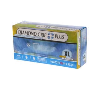 Microflex Diamond Grip Plus DGP-350 Powder-Free Latex Exam Gloves, Textured, Non-Sterile, Extra Large, Natural, 100/Box, DGP-350-XL thumbnail 11