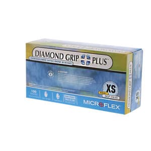 Microflex Diamond Grip Plus DGP-350 Powder-Free Latex Exam Gloves, Extra Small, Natural, 100/Box, DGP-350-XS thumbnail 12