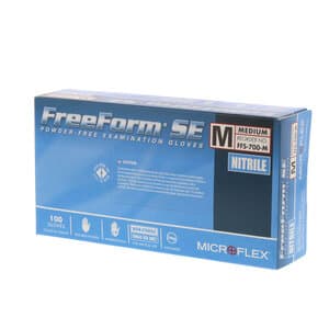 FreeForm SE Supersoft Nitrile Exam Gloves, Powder-Free, Latex-Free, Non-Sterile, Blue, Medium, 100/Box, FFS-700-M thumbnail 8