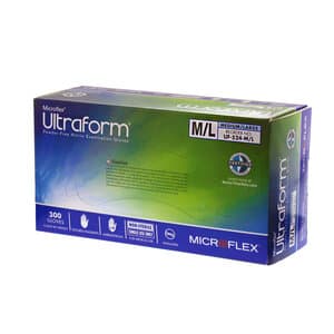Microflex Ultraform Cobalt Blue Nitrile Exam Gloves, Powder-Free, Non-Sterile, Medium/Large, 300/Box, UF-524-M/L thumbnail 6