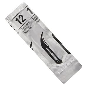 Miltex-Integra Stainless Steel Sterile Surgical Blade #12, Disposable, Each - STAINLESS STEEL STERILE BLADES #12 EACH - Image 1
