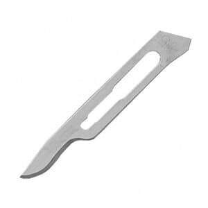 Miltex-Integra Stainless Steel Sterile Surgical Blade #15C, Each - STAINLESS STEEL STERILE BLADES #15C EACH - Image 1