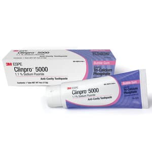 3M Clinpro 5000 1.1% Sodium Fluoride Anti-Cavity Toothpaste, Vanilla Mint, 4 oz Tube, 12115 thumbnail 12