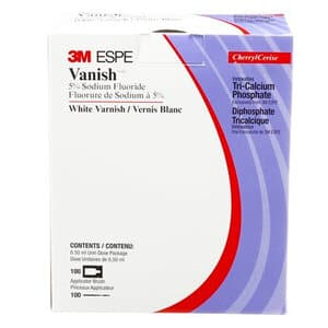 3M Vanish 5% Sodium Fluoride White Varnish with TCP, Cherry Flavor, 0.5 mL Unit Dose, 100/Bx, 12150C thumbnail 12