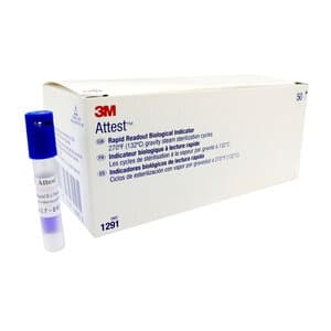 3M Attest Rapid Readout Biological Indicator 1291, Blue Cap, Steam Sterilization, 50/Bx thumbnail 12