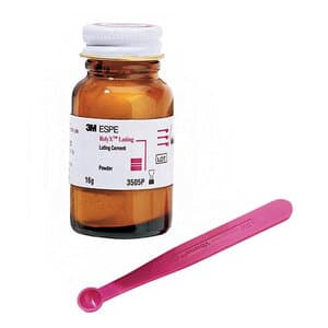 3M RelyX Luting Cement Glass Ionomer Powder Refill, 16 g, with Spoon - RELYX LUTING CEMENT GLASS IONOMER POWDER 16GM - Image 1