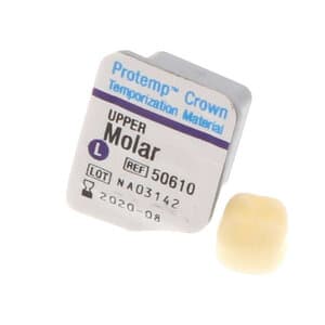 Protemp Crown Temporization Material, Adult Refill, Upper Large Molar, Universal Shade, 5/Pk, 50610 thumbnail 12