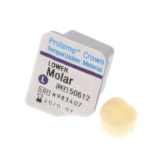 Protemp Crown Temporization Material, Adult Refill, Lower Large Molar, Universal Shade, 5/Pk, 50612 thumbnail 18