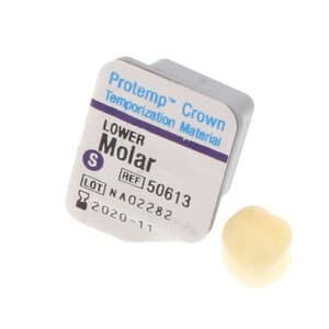 Protemp Crown Temporization Material, Adult Refill, Lower Small Molar, Universal Shade, 5/Pk, 50613 thumbnail 17
