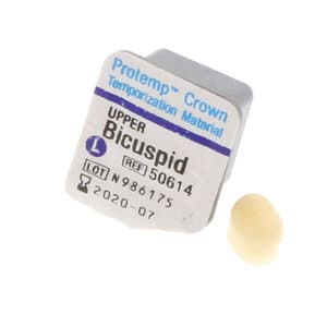 Protemp Crown Temporization Material, Adult Refill, Upper Large Bicuspid, Universal Shade, 5/Pk, 50614 thumbnail 16