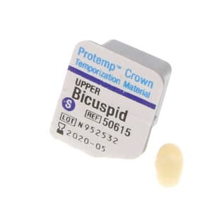 Protemp Crown Temporization Material, Adult Refill, Upper Small Bicuspid/Premolar, Universal Shade, 5/Pk, 50615 thumbnail 16