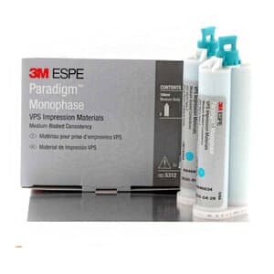 3M™ Paradigm™ Monophase VPS Impression Material Refill, 50 mL Cartridges, Pack of 2, 5312 - PARADIGM MONOPHASE PK 2 REFILL 50ML CART. - Image 1