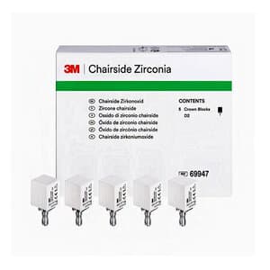3M/Solventum Chairside Zirconia CEREC Crown Block Refill, Shade D2, 20 mm, 5/Pkg, 69947 thumbnail 12