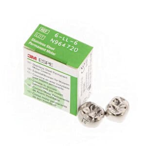 3M ESPE Stainless Steel Permanent Molar Crown, Size 6LL6, Lower Left First Permanent Molar, 5/Box, 6-LL-6 thumbnail 16