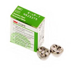 3M ESPE Stainless Steel Permanent Molar Crown, Size 6LR7, Lower Right First Permanent Molar, 5/Box, 6-LR-7 thumbnail 16