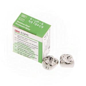 3M ESPE Stainless Steel Permanent Molar Crown, Size 6UR6, Upper Right First Permanent Molar, 5/Box, 6-UR-6 thumbnail 16