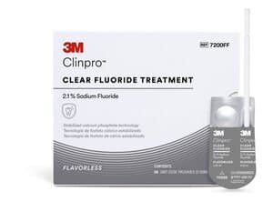 3M Clinpro Clear Fluoride Treatment, Flavorless, 2.1% Sodium Fluoride, 0.5 mL Unit Dose, 50/Pk, 7200FF thumbnail 7
