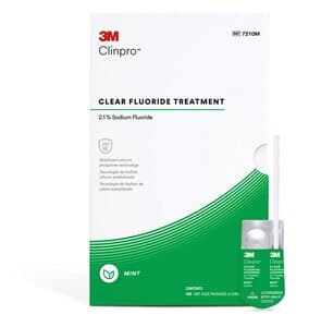 3M Clinpro Clear Fluoride Treatment, 2.1% Sodium Fluoride, Mint, 0.5 mL Unit Dose, 100/Pk, 7210M thumbnail 9