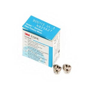 3M Unitek Stainless Steel Primary Molar Crown, Upper Left First Primary Molar, Size 3 (UL3), 5/Box, 900113 thumbnail 11