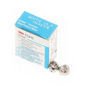 3M Unitek Stainless Steel Primary Molar Crown, Upper Left First Primary Molar, Size 4, 5/Box, 900114 thumbnail 11